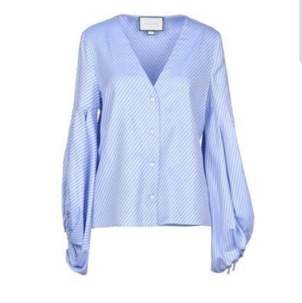 Alexis button up V neck top